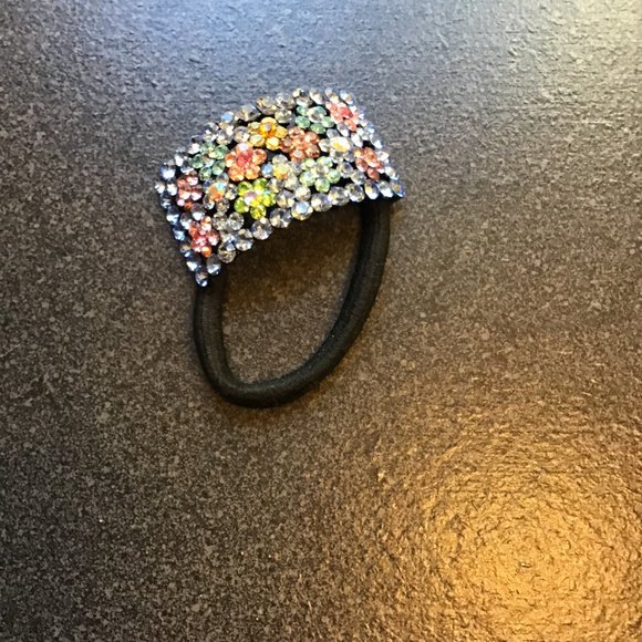 NEW Rhinestone Ponytail Holder- Hair Ties / Crystal Hair Accessory